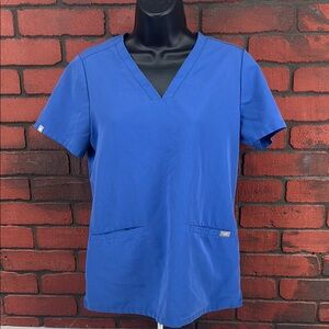 Figs Scrub‎ Top Womens Small